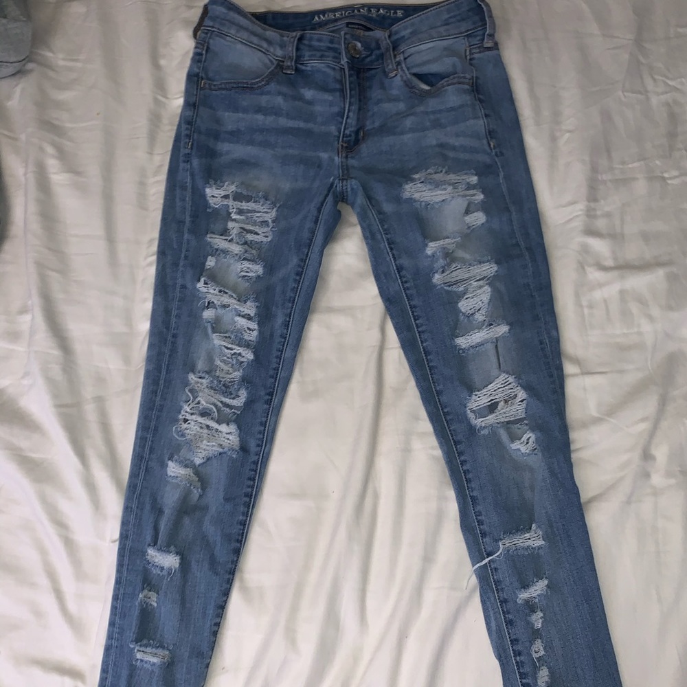 American Eagle ripped jeans, size 3